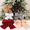 Haobei Christmas Sequin Bow Hanging Ornament for Tree or Wedding Decor