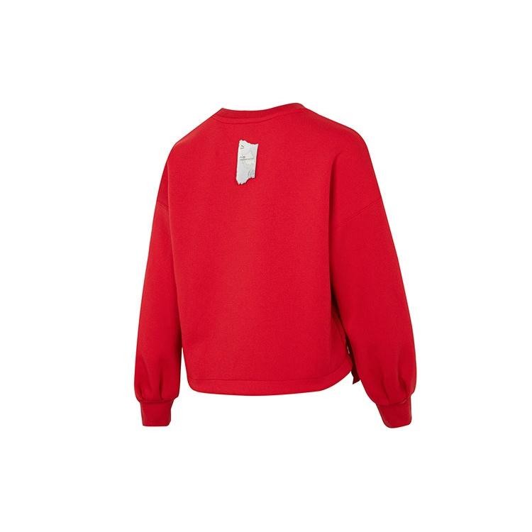 PUMA Sweatshirts Women's Red Crew Neck Moderate Regular 539590-11