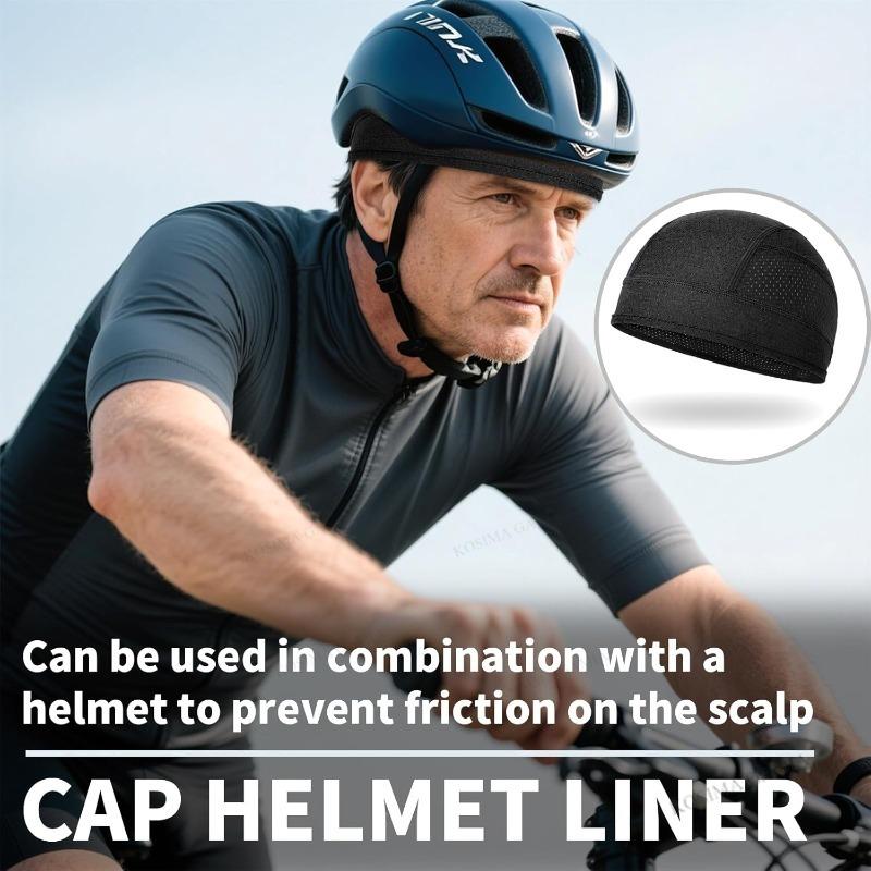 New Motorcycle Helmet Inner Cap Hat Quick Dry Breathable Mesh Hat Racing Cap Under Helmet Beanie Cap Motocross Motor Helmet Hat