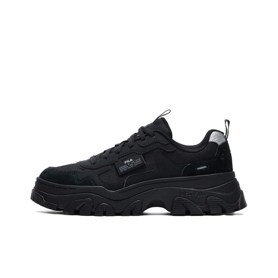 New FILA Hike Low Chunky Sneakers Gs Black Women's F12W134158FBK