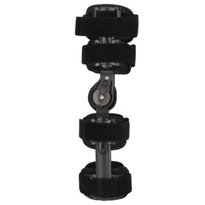 Scharnier-Knieorthese Verstellbarer Knieimmobilisator mit seitlichen Stabilisatoren Verriegelungsrad für Kreuzband (ACL), Innenband (MCL), Hinteres Kreuzband (PCL)