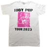 Iggy Pop Punk Legend 2023 Tour Adult White Shirt New Small