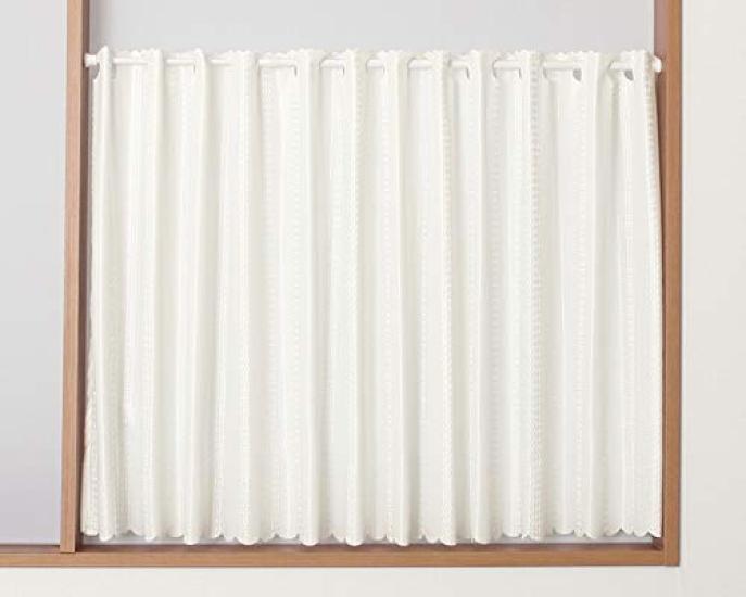 

Cafe UV Mirror Hard to See at Flame 4193 Stripe 190cm Wide x 70cm 1 Panel Wide-Size Curtain, 92.4% Protection, Lace, Night, Insulated, Retardant,