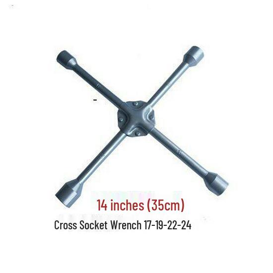 Extended Labor-Saving Cross Tire Socket Wrench