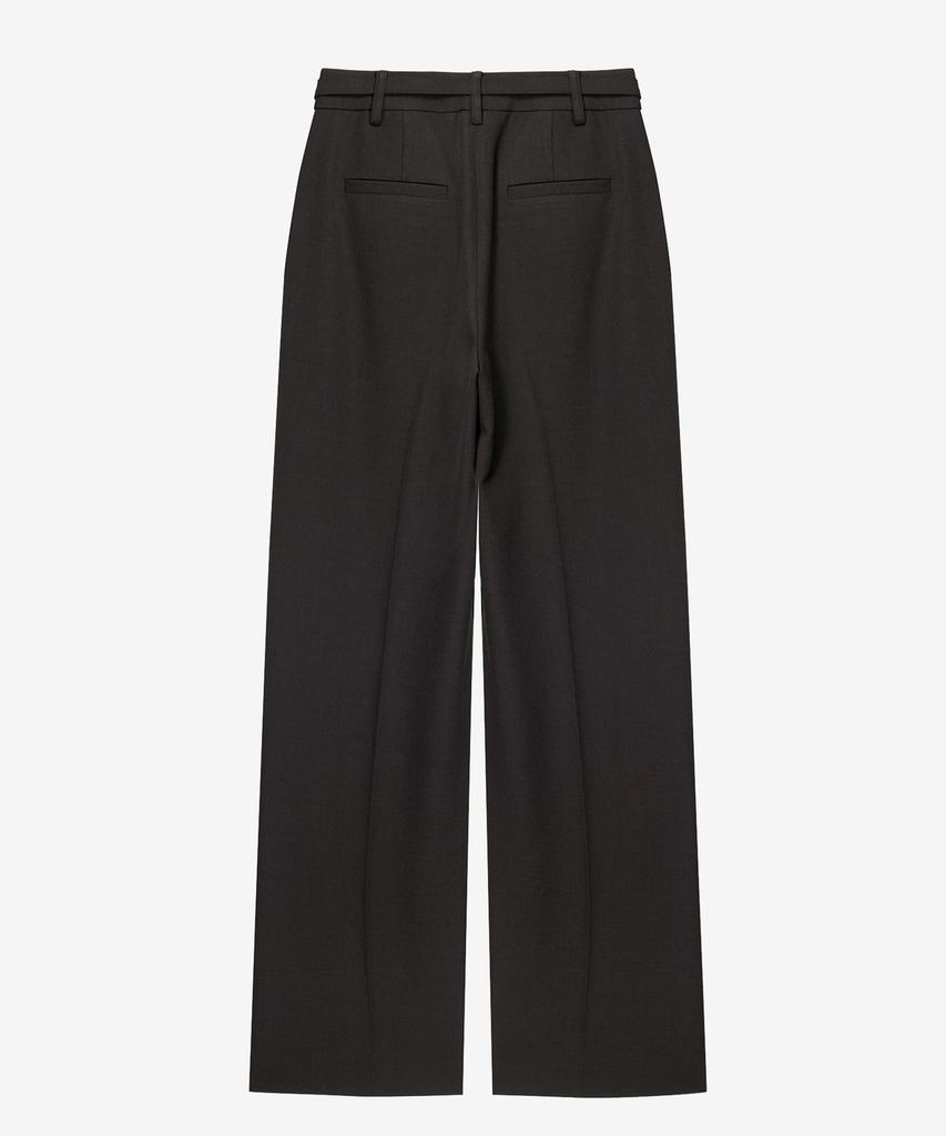 MIND BRIDGE WOMEN [W] Single-Pleat Wide Belted Slacks - 2 Colors