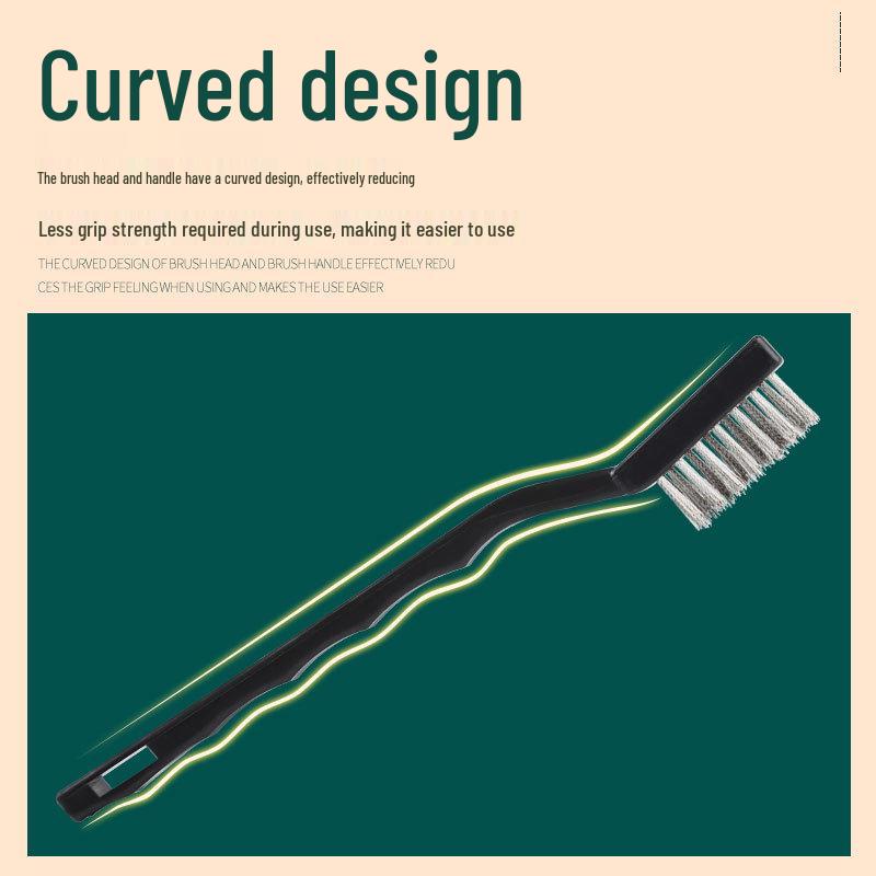 Steel Wire Brush for Industrial Rust Removal - Mini Copper & Stainless Steel Hard Bristle Cleaning Brush.
