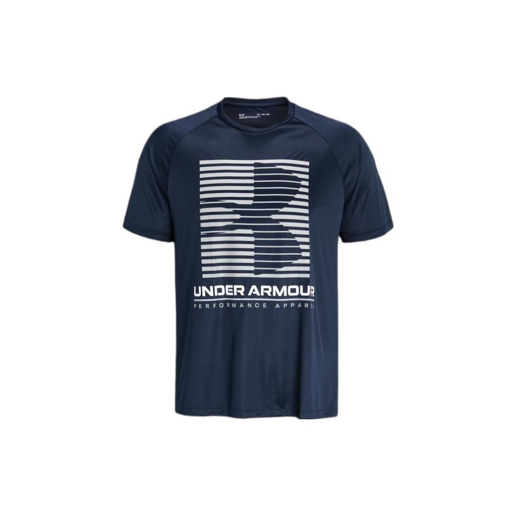 Under Armour Velocity Graphic Tee Dark Blue Men s 1370653-408 S