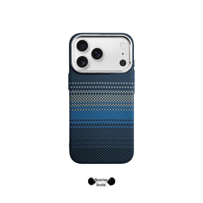 iPhone 17 Pro Max Sunset Moonrise Kevlar Magnetic Case - Drop-proof, Skin-feel, Apple 16 Compatible
