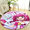 1pc Pretty Cure2 Design Printed Area Round Carpet for Bedroom Living Room Home Decor Rugs Mat Non Slip Mat Rug for Bedside