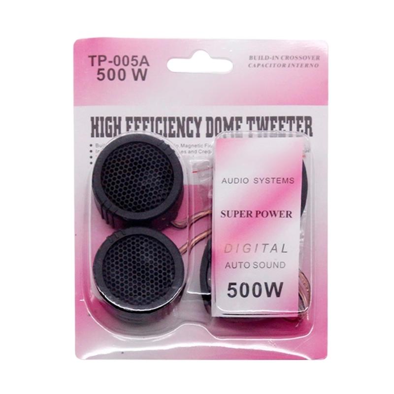 

High Efficiency Mini Dome Tweeter Coil Loudspeaker 500W Loud Speaker Super Power Sound Sound for Car Easy Installation 1