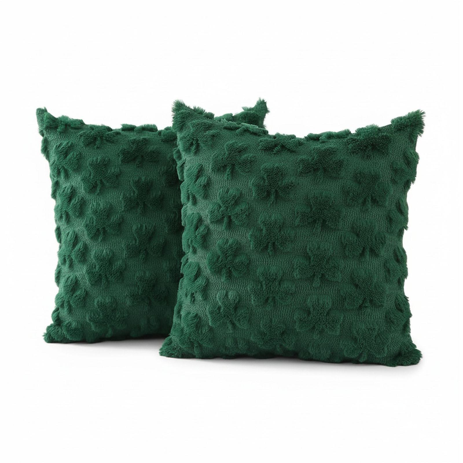 

Patricks Day Throw Pillow Covers Green Shamrock 18x18 Inch Set of 2 Throw Pillowcase for Bedroom Sofa Holiday Festivals
