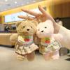 Adorable Bear Keychain Plush Toy Backpack Pendant Skirt Doll