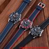 20mm 21mm 22mm 23mm 24mm universelles Nylon FKM-Gummi Unterarmband Wasserdichtes Uhrenarmband für Omega IWC SEIKO Uhr Herrenarmband