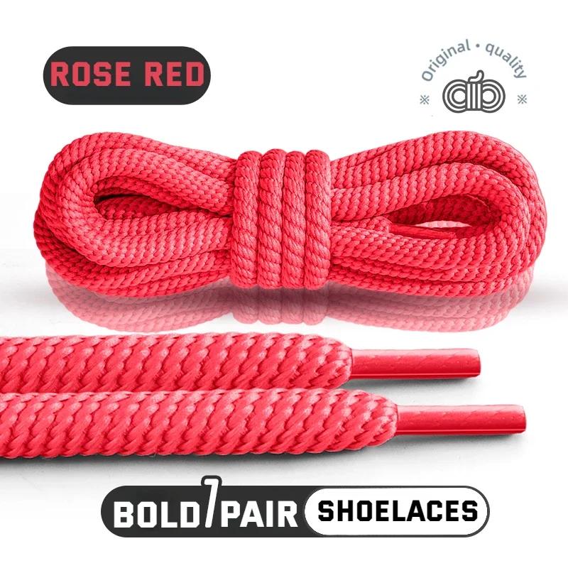 1 Pair 10mm Thick Round Shoelaces for Sneakers Running Sports Shoe Laces 100/120/140/160CM Shoelaces for Shoes Accessories