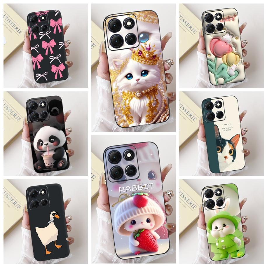 For Motorola Moto G86 Power 2025 Case New Cute Cartoon Rabbit Panda Shell Soft Silicone Back Phone Cover For Moto G86 Power Case