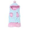 Pet Dog Cat Plush Cute Clothes Princess Dress Keep Warm Hooded Design for Autumn and Winter