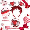 Wedding Decoration Headband  Love Heart Hair Hoop Party Supplies Headband Eye Catching Valentine'S Day Headband For Photo