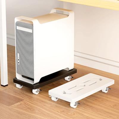 1pc CPU Stand Home Office Accessories Under Desk Holder Heavy-Duty CPU Holder Computer Case with 4 Caster Wheels Mobile
