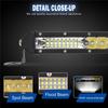 6500K 10D 13" Single Row 26LED Car Super Slim Work Lamp Strip 13000LM Spot Flood