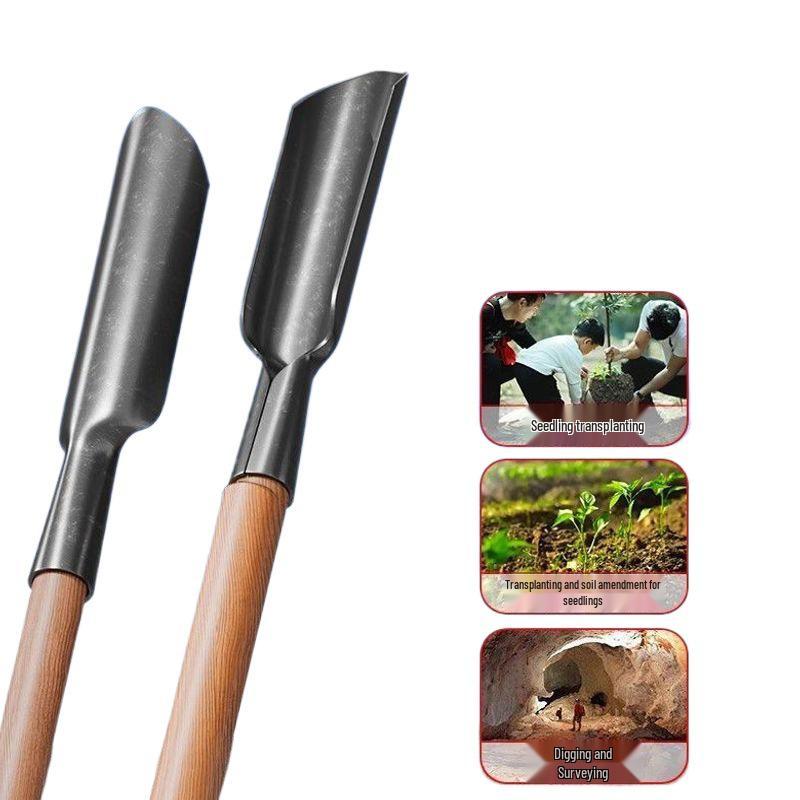 Luoyang Multi-functional Iron Shovel for Soil, Trees, and Pits - Outdoor and Household Use