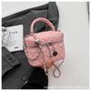 French Small Fragrance Korean Small Shoulder Bag High-end Women's Diamond Check Chain Tote Bag Fashion Texture Crossbody Bag