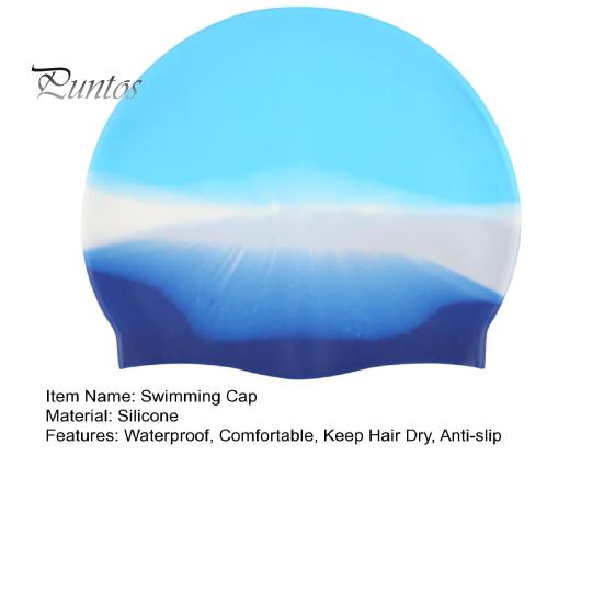 Unisex Adult Silicone Swim Cap Waterproof Swimming Pool Hat Non-slip Bathing Cap for Long Short Hair To Keep Hair Dry