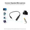 3.5mm to 6.5mm Audio Adapter Cable 3.5mm Male to 6.35mm Female Converter Cable for Microphone Headphone