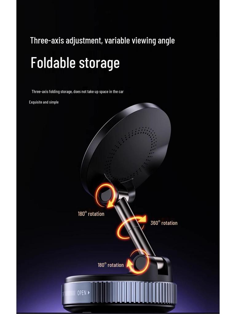 15W Magnetic Wireless Car Charger & Phone Holder