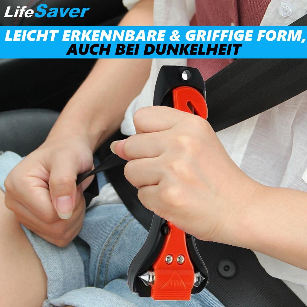 LiveSaver Nothammer Gurtschneider Notfallhammer Glasbrecher Gurtmesser [2er]