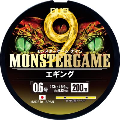 DUEL 9κλωνο νήμα PE Monster Game 9 Egging 200m No. 0,6