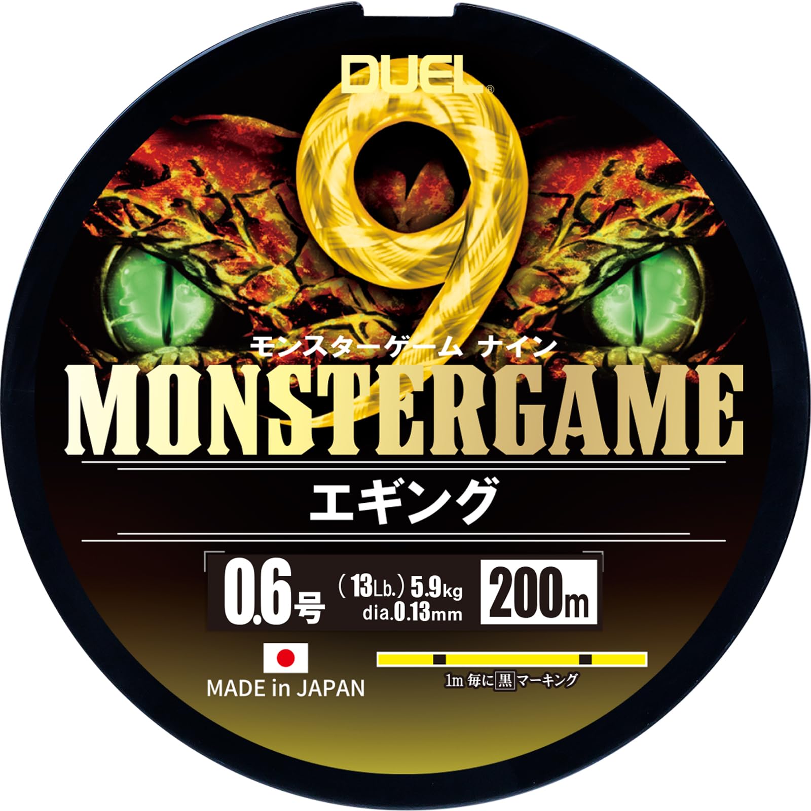

DUEL 9 прядей PE леска Monster Game 9 Eging 200м Нет. 0.6