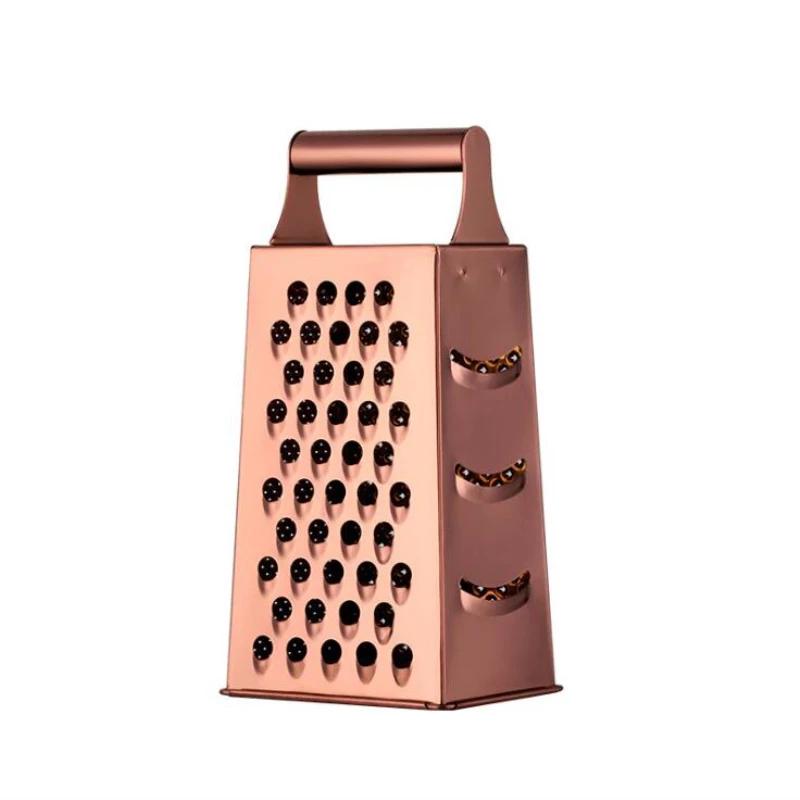 Stor 4-sidig hyvel Rostfri hyvel Grönsaksskärare Skalskärare Frukt Ingefära Vitlök Rivjärn Matlagning Kökstillbehör