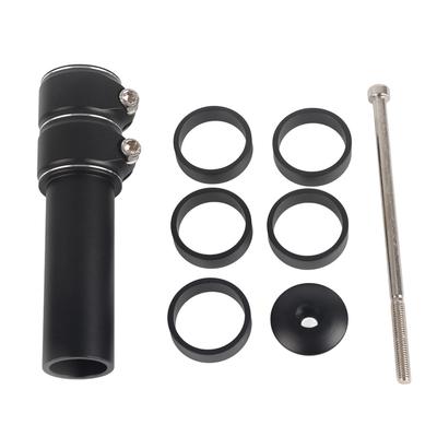 Fahrrad Mountainbike Lenker Gabel Vorbau Riser Aufstieg Extender Erweiterung Adapter Teile (Schwarz)