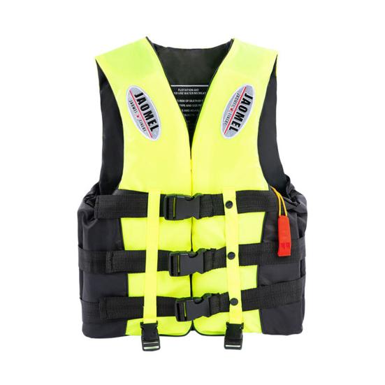 Adult Life Jacket 100N Buoyancy Paddle Life Vest Adjustable Flotation Device with Reflective Strip for Kayak Boat Surf Water Sports