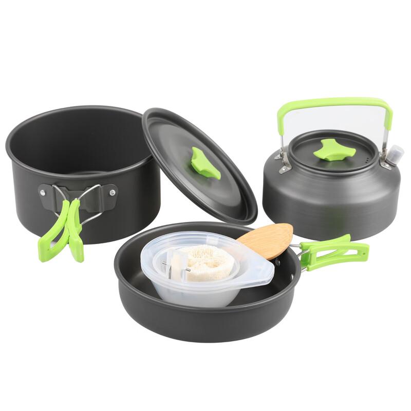 Hanlu HK310 Outdoor 2-3 Person Picnic Cookware & Teapot Set