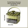 Ice Block Mold Press Ice Block Tray with Container Easy Release Portable with Handle Reusable Chilling Cube Maker for Party Home