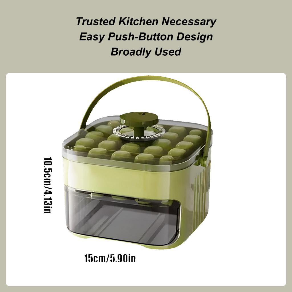 Ice Block Mold Press Ice Block Tray with Container Easy Release Portable with Handle Reusable Chilling Cube Maker for Party Home
