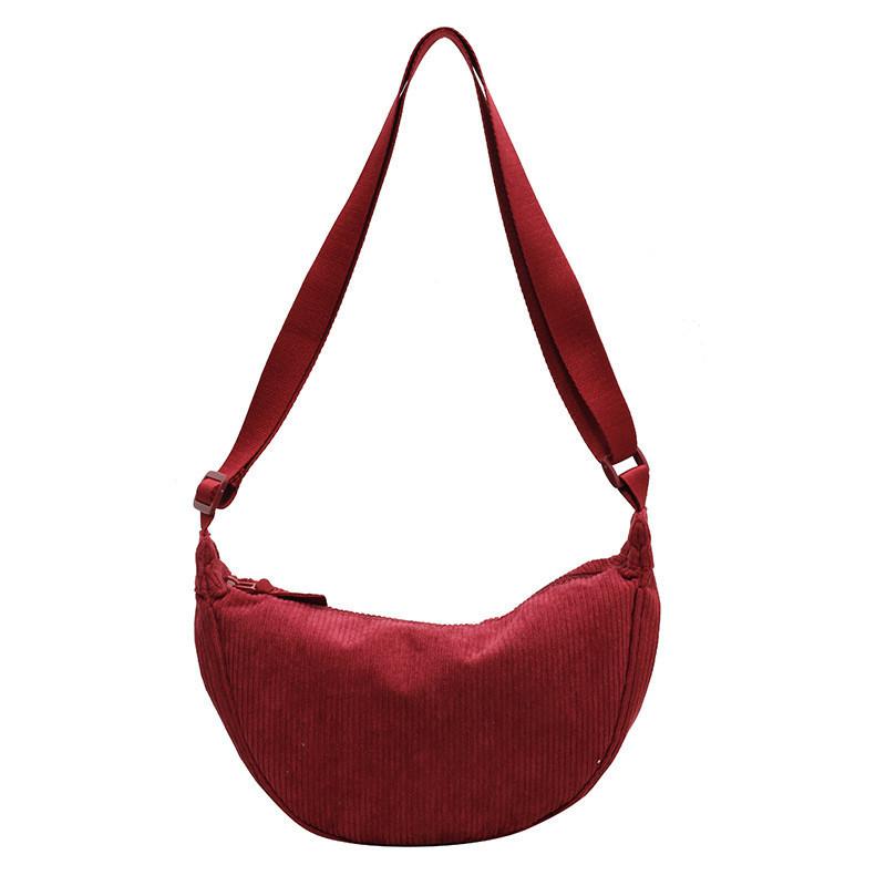 Trendige Cord-Knödeltasche Damen 2023 Neue Leichte Umhängetasche Urbaner Minimalistischer Stil