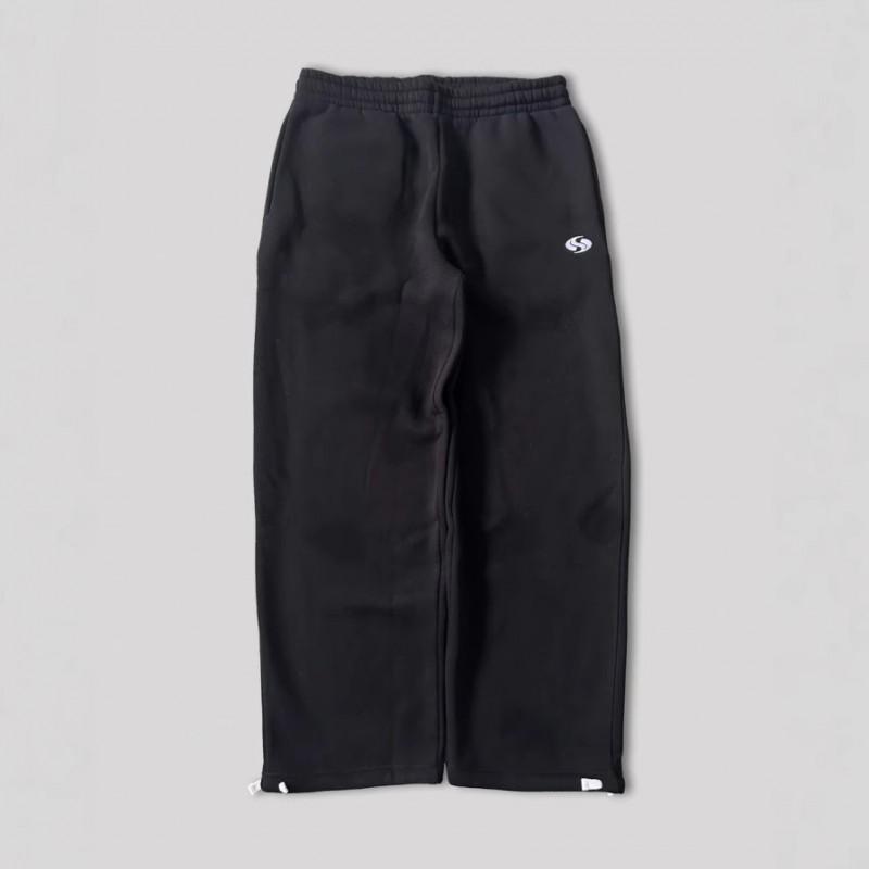 Embroidered Streetwear - Men Loose Fit Casual Hip Hop Style Long Pants