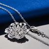 925 Sterling Silver 16-30 Inch Exquisite Flower Pendant Necklace for Women's Jewelry Fashion Wedding Accessories