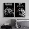 Lion and Tiger Motivational Text Posters Wall Art Canvas Prints Modern Animals Paintings Living Room Home Office Decor Pictures