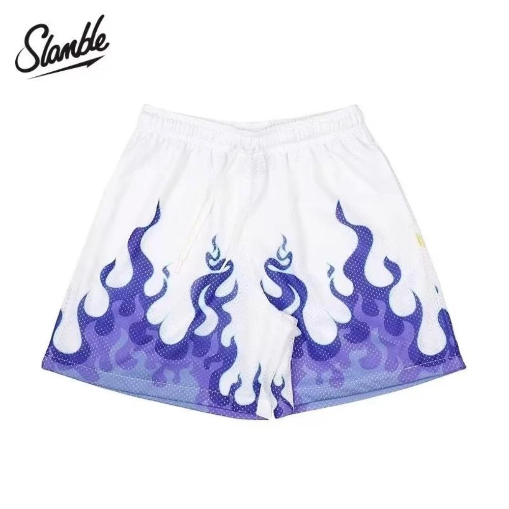 Fire Flame Training Muay Thai Boxing Shorts Kickboxing Print Quick Dry Martial Art Boxer Men Women Kid Pants Fitness Gym Sport Workout Streetwear