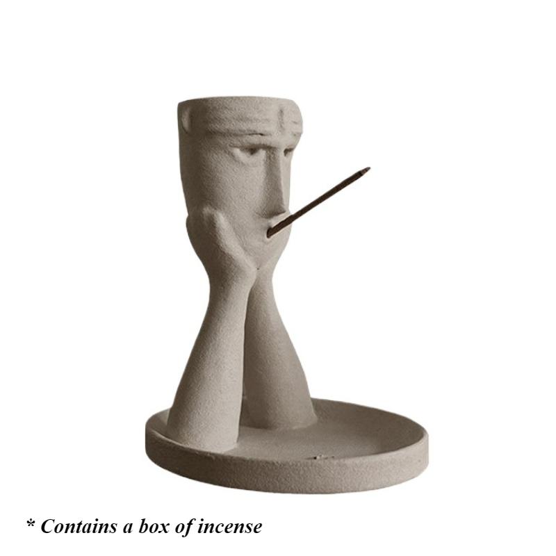 

Creative Incense Burners Incense Stick Aroma Diffusers Desktop Storage Aromatic Diffuser Living Room Decorative Ornaments бежевый