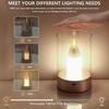 Rechargeable Sensor LED Candle Light Dimmable LED Lamp New Flameless Wick Light  Bedroom