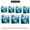 2pcs Tranquil Mountain & Pagoda Print Curtains - 16K Ultra HD   Misty Forest Design with Foggy Peaks   Semi-Transparent Polyester
