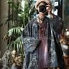 Johnature Women Vintage Print Floral Shirts Tops Print Floral Linen Blouses Spring Stand Long Sleeve Women Shirts