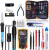 60W Dual Voltage Soldering Iron Kit with Adjustable Temperature