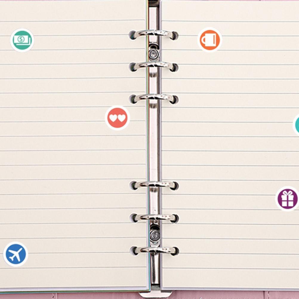 A6  Pattern PU Leather Budget Organiser with Magnetic Buckle Budget Planner Financial Planner Budget Binder Money