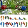 Feathered Birds, Resin Parrot Statues Landscape Animal Ornaments Crafts, Garden & Yard Decoration -