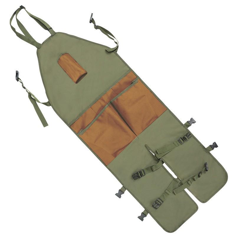 

Garden Pruning Multi-Pocket Oxford Cloth Leg Protector Apron Army Green + Brown Pocket